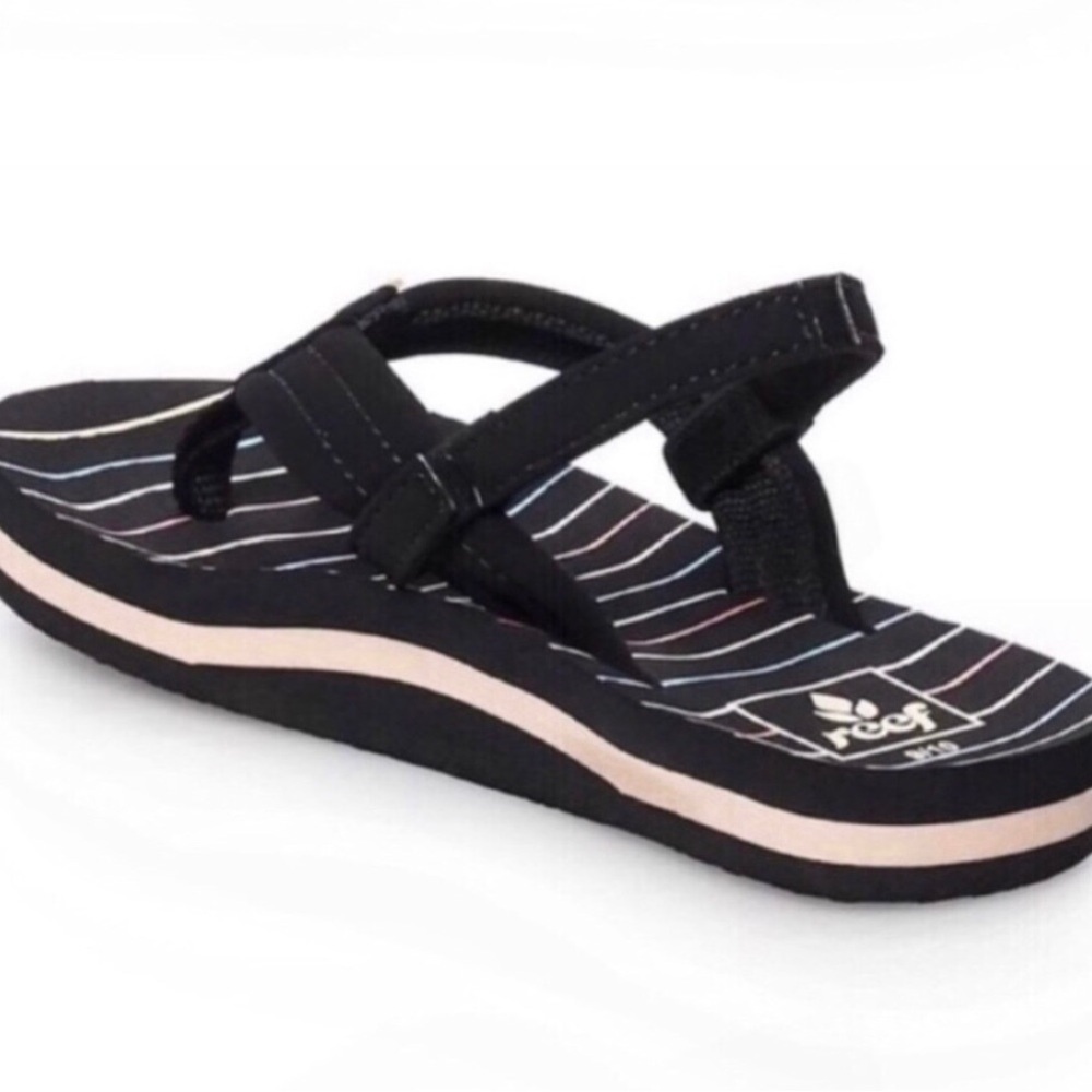 New Girls Sandals Shoes REEF Little Ahi Toddler Girls' Flip Flop Sandals Sz 5/6 - Picture 3 of 11
